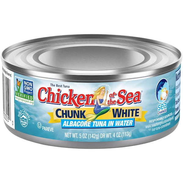 Chicken Of The Sea Chunk Albacore Tuna In Water 5 oz., PK24 10048000033557 - main